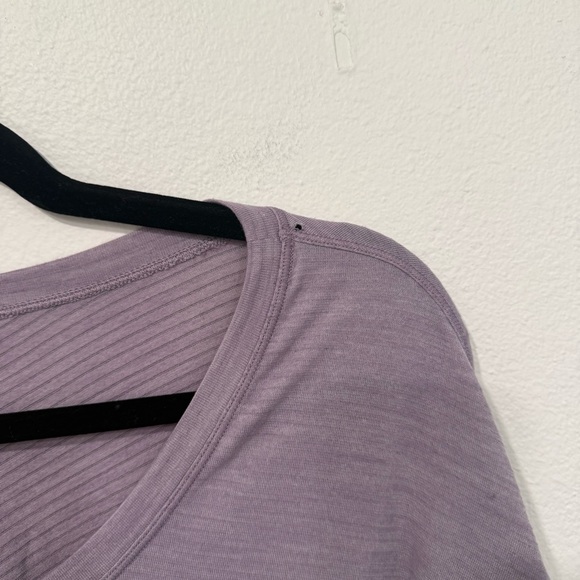 Lululemon Meant To Move Long Sleeve Shirt in Heathered Dusty Dawn 4 - Picture 4 of 6